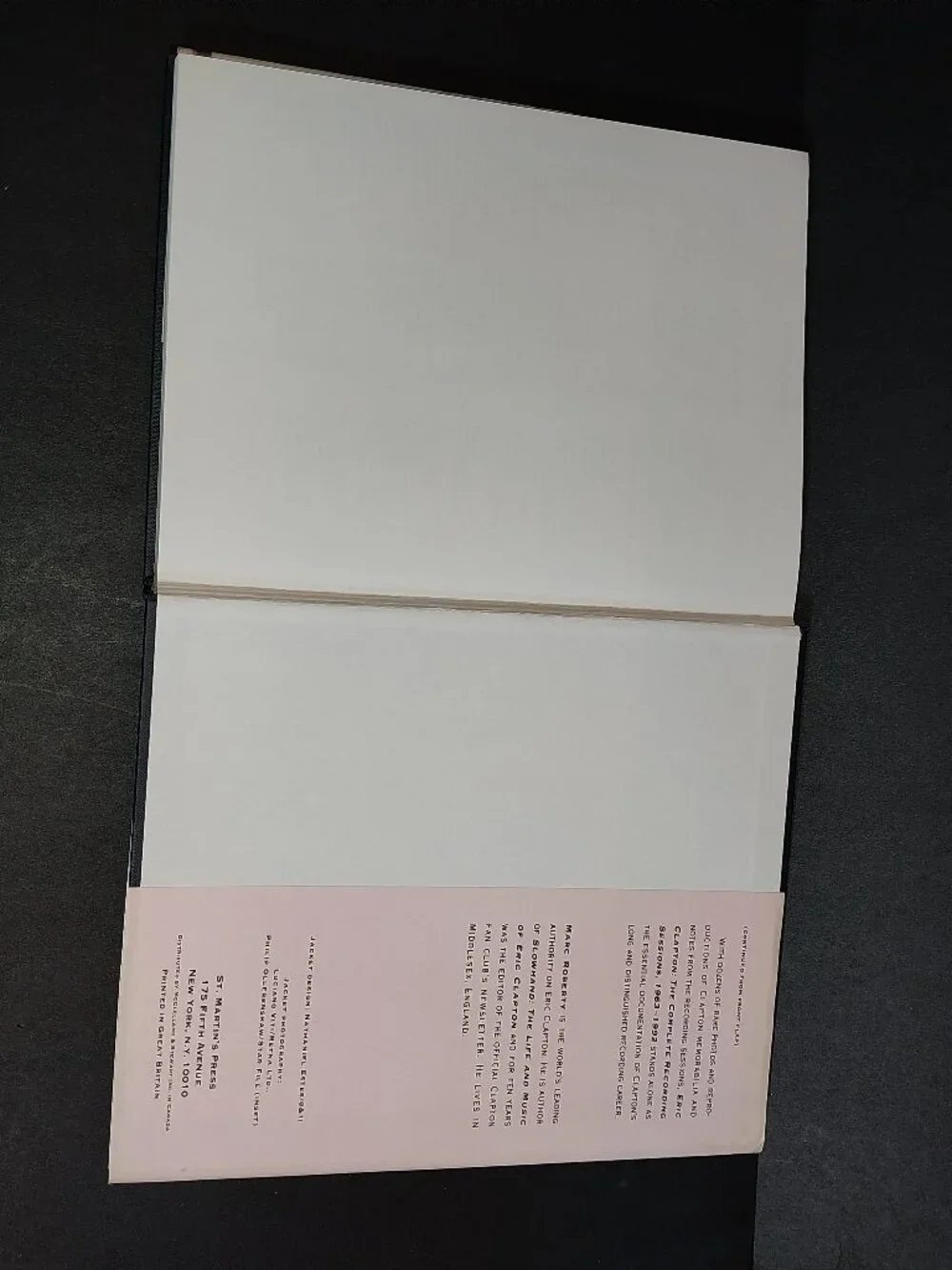 Eric ClaptonThe Complete Recording Sessions HC Book